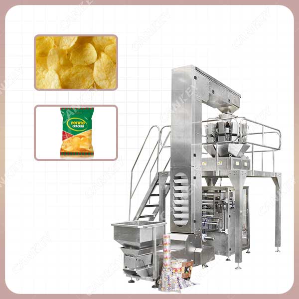 máquina de envasado de patatas fritas
